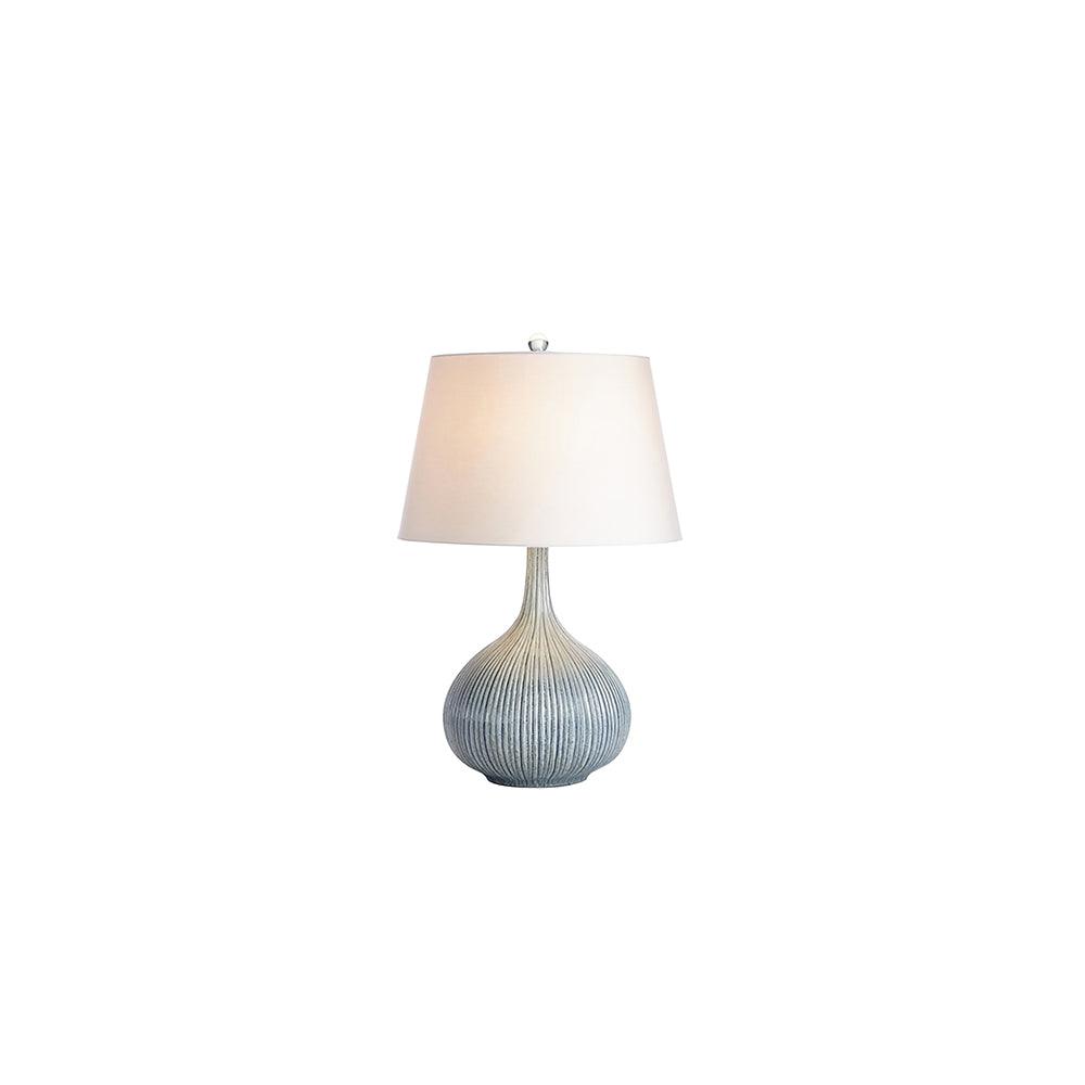 blue-sculptural-ceramic-table-lamp-with-white-fabric-shade-for-contemporary-living-room-decor