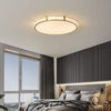 Modern Nordic Copper LED Flush Mount Ceiling Light with Geometric Acrylic Shade