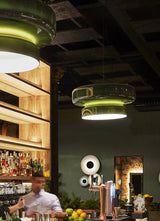 Bohemia Modern Blown Glass Pendant Light Organic Shape Hanging Chandelier for Dining Room