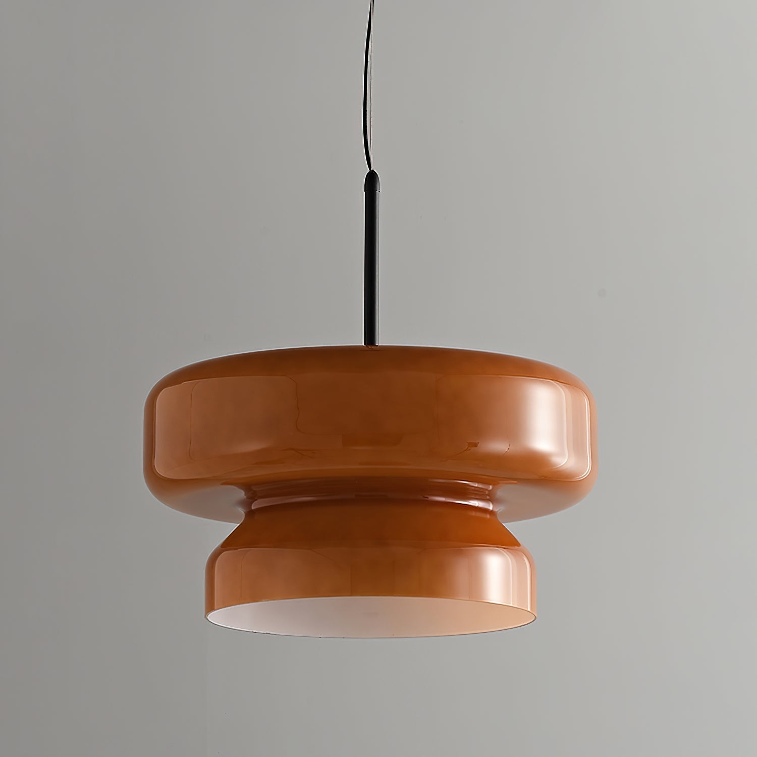 Bohemia Modern Blown Glass Pendant Light Organic Shape Hanging Chandelier for Dining Room