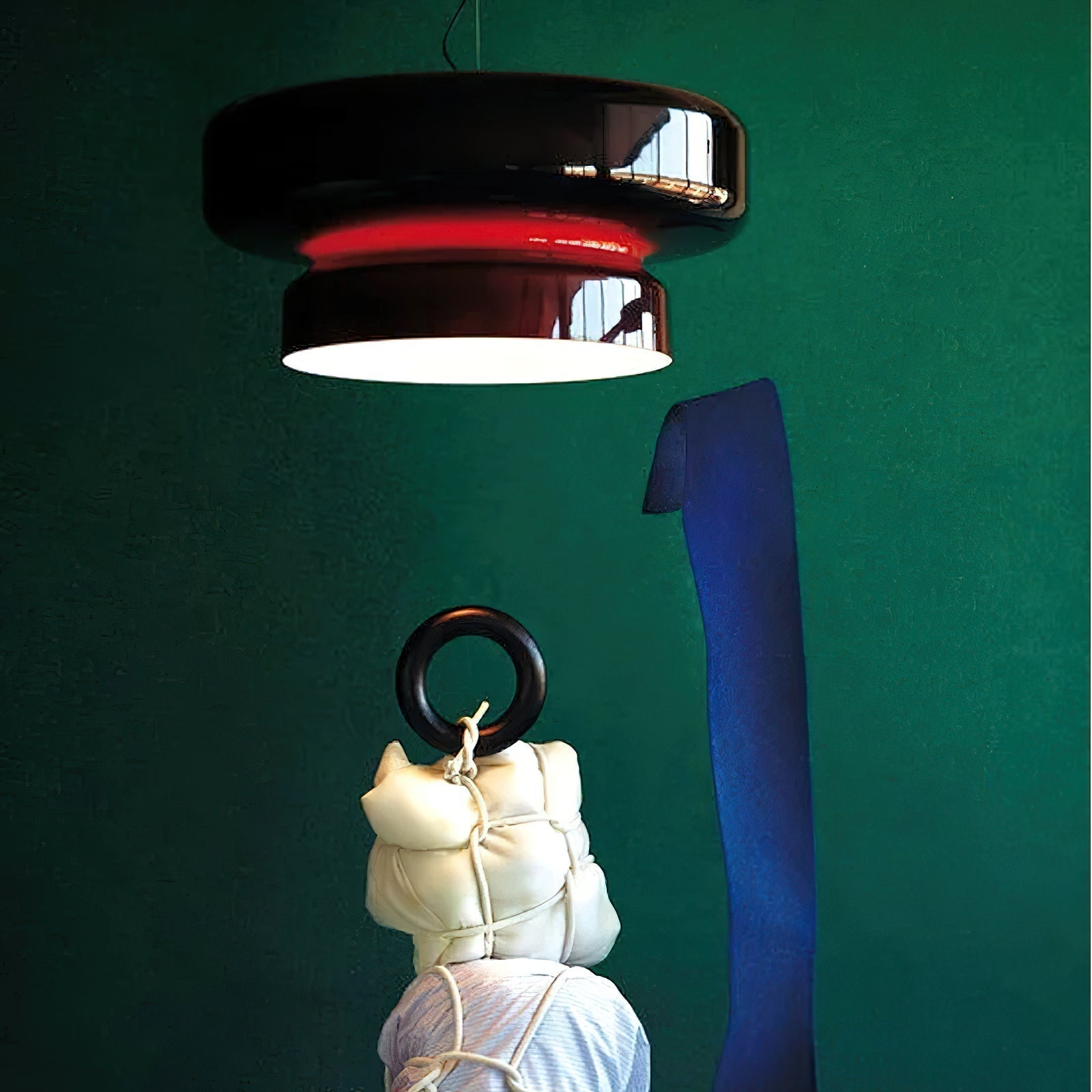 Bohemia Modern Blown Glass Pendant Light Organic Shape Hanging Chandelier for Dining Room
