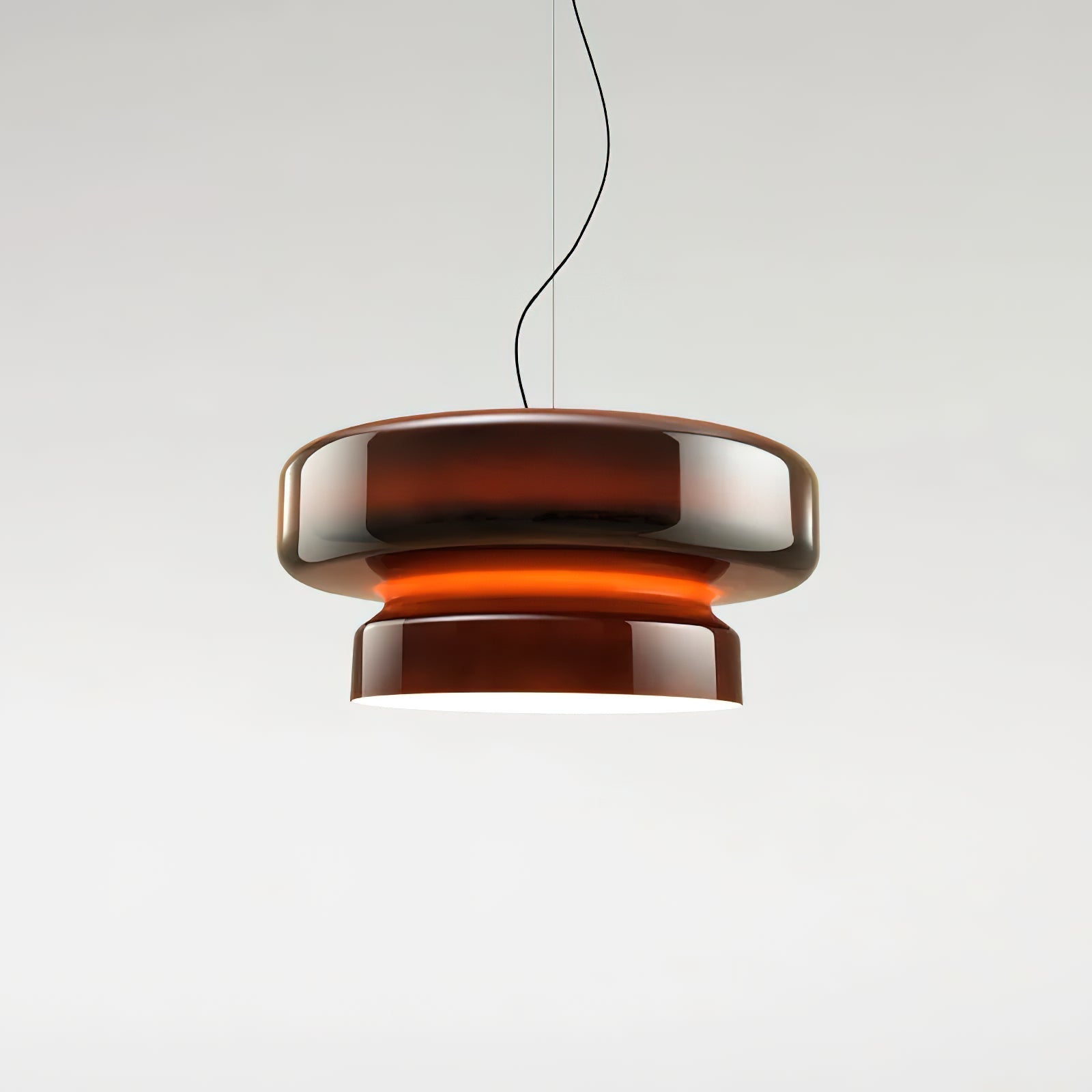Bohemia Modern Blown Glass Pendant Light Organic Shape Hanging Chandelier for Dining Room