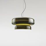 Bohemia Modern Blown Glass Pendant Light Organic Shape Hanging Chandelier for Dining Room