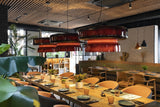 Bohemia Modern Blown Glass Pendant Light Organic Shape Hanging Chandelier for Dining Room