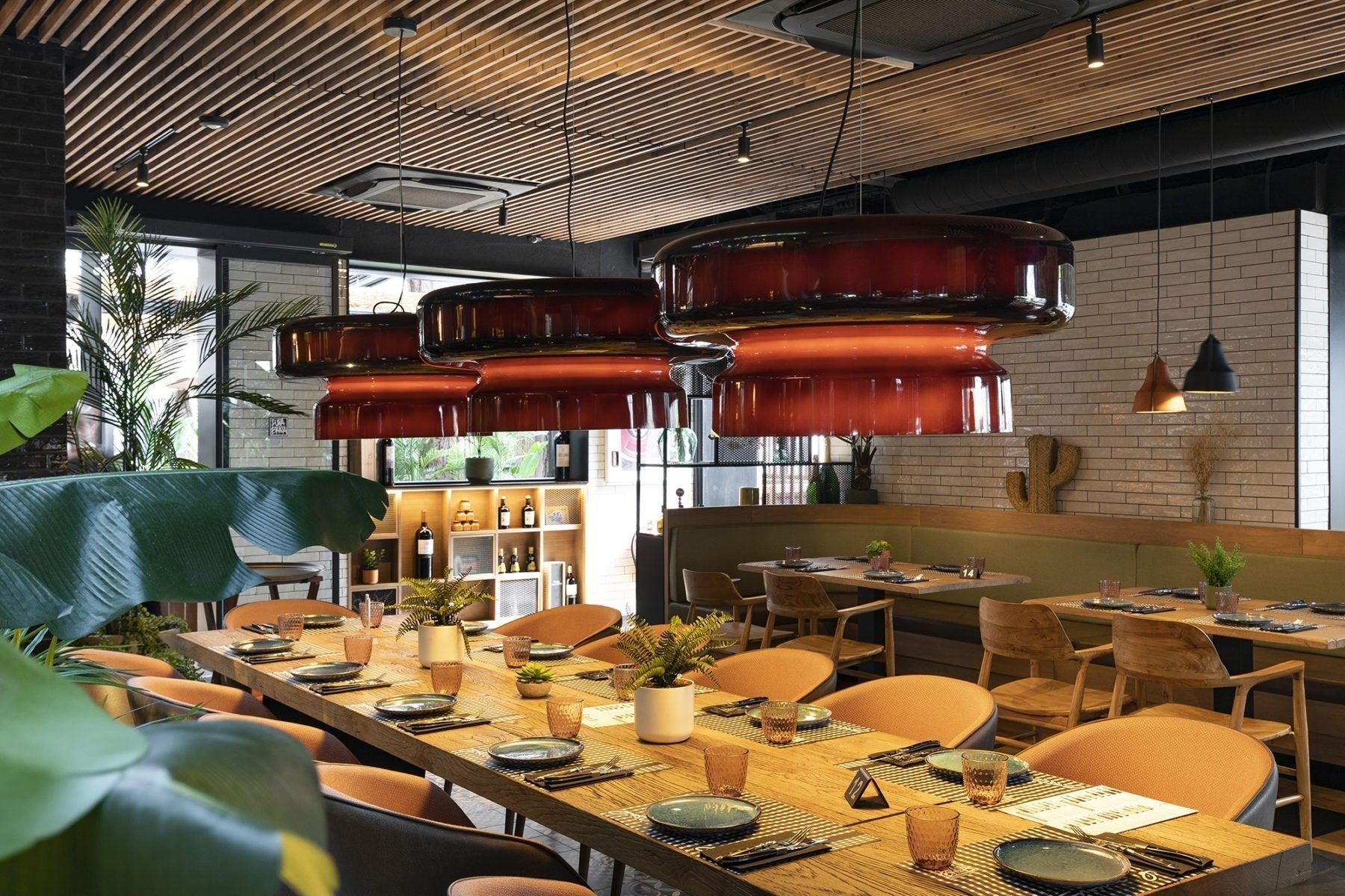Bohemia Modern Blown Glass Pendant Light Organic Shape Hanging Chandelier for Dining Room
