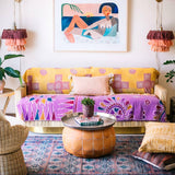 Bohemian Tassel Wall Sconce Layered Fabric Fringe Wall Lamp Decorative Indoor Light