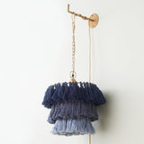 Bohemian Tassel Wall Sconce Layered Fabric Fringe Wall Lamp Decorative Indoor Light