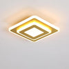Modern Minimalist Square LED Flush Mount Ceiling Light for Hallway Entryway and Low Ceiling Areas