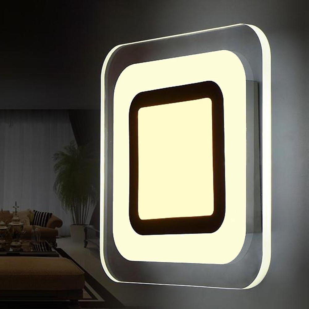 Low Profile 8 Inch Modern LED Ceiling Flush Mount Light Fixture for Interior Spaces