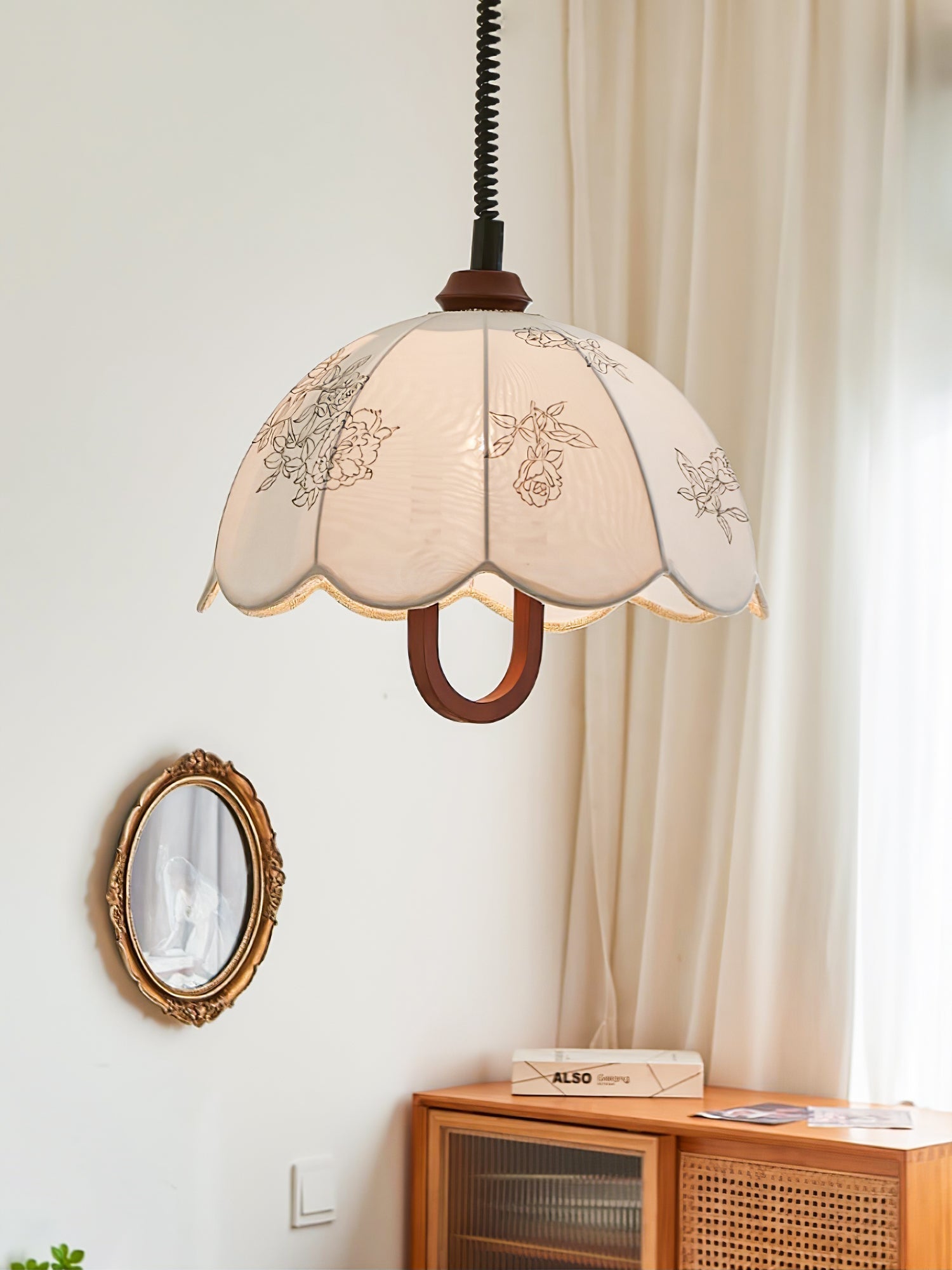 Botanical Floral Grace Pendant Light Fixture for Modern Living and Dining Areas