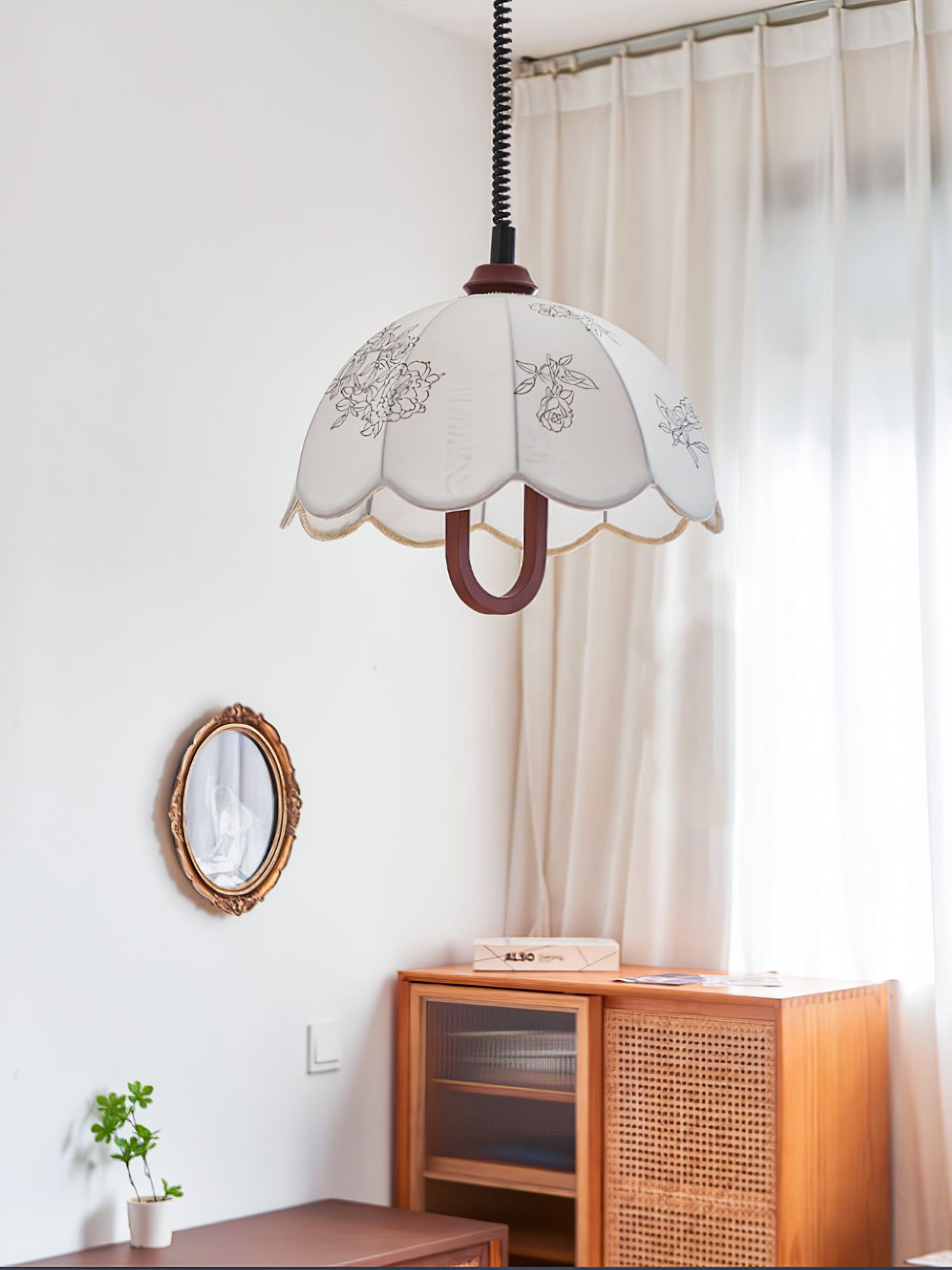 Botanical Floral Grace Pendant Light Fixture for Modern Living and Dining Areas