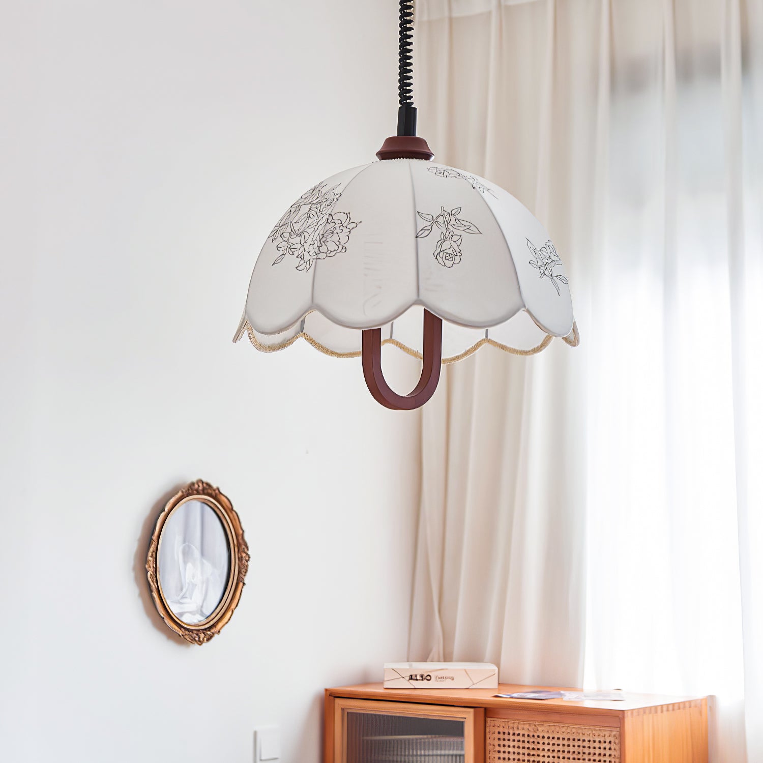 Botanical Floral Grace Pendant Light Fixture for Modern Living and Dining Areas