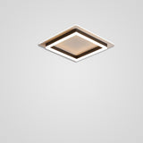 Modern Double Square LED Flush Mount Ceiling Light for Bedroom and Living Room
