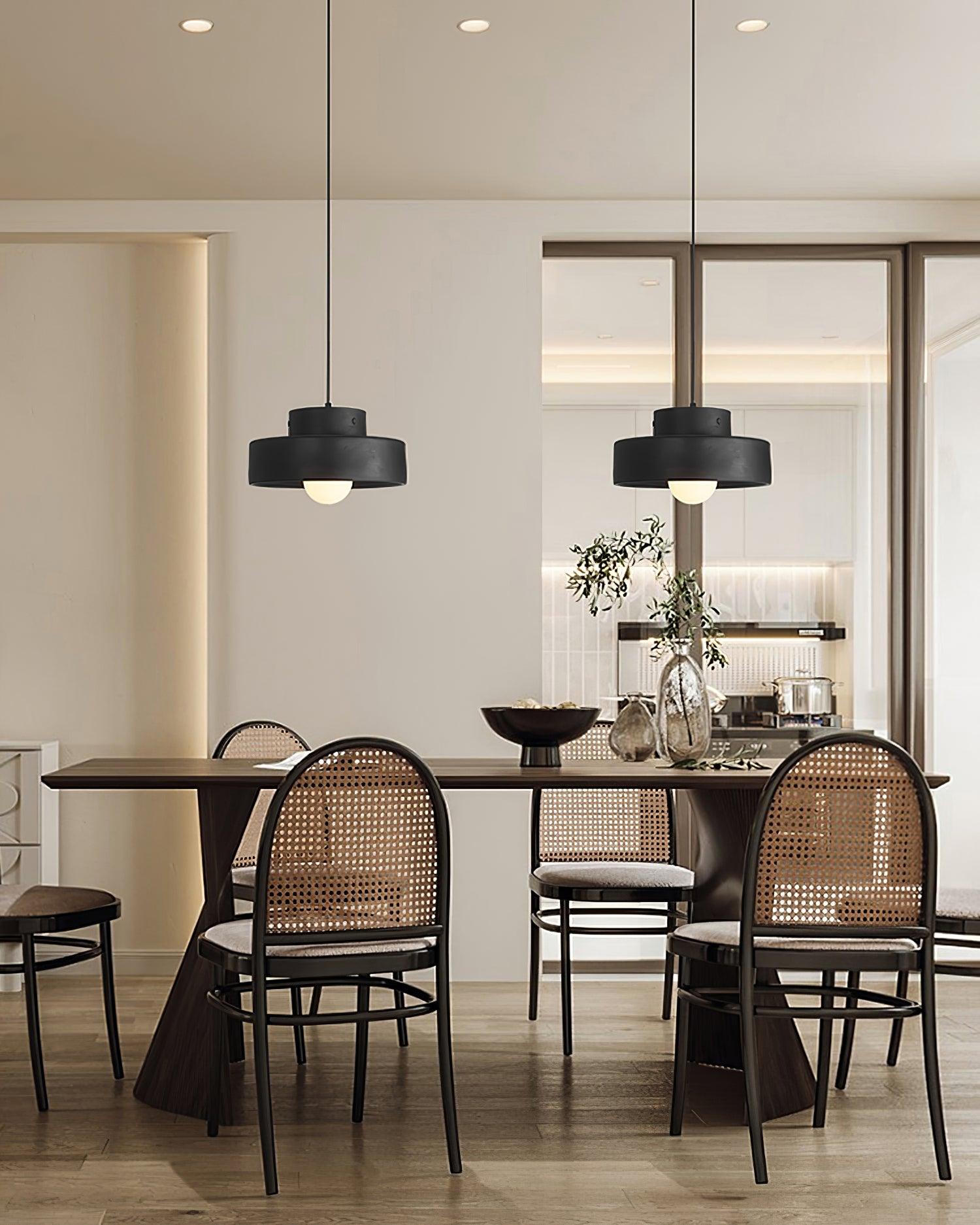 Bray Modern Geometric Resin Pendant Light Minimalist Ceiling Hanging Lamp for Interior Spaces