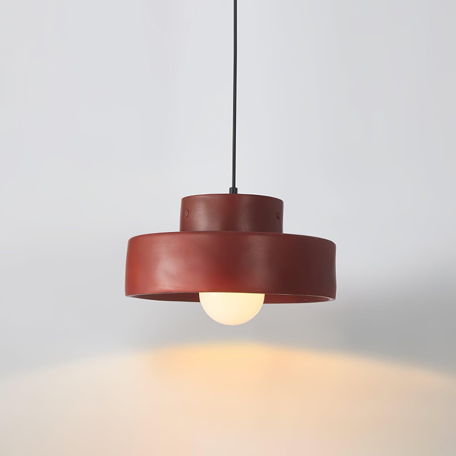 Bray Modern Geometric Resin Pendant Light Minimalist Ceiling Hanging Lamp for Interior Spaces
