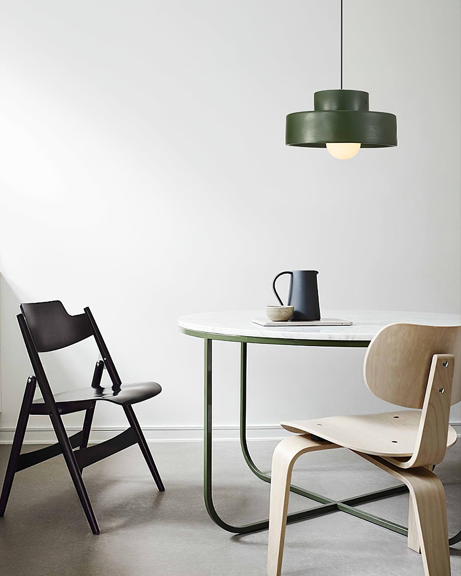 Bray Modern Geometric Resin Pendant Light Minimalist Ceiling Hanging Lamp for Interior Spaces