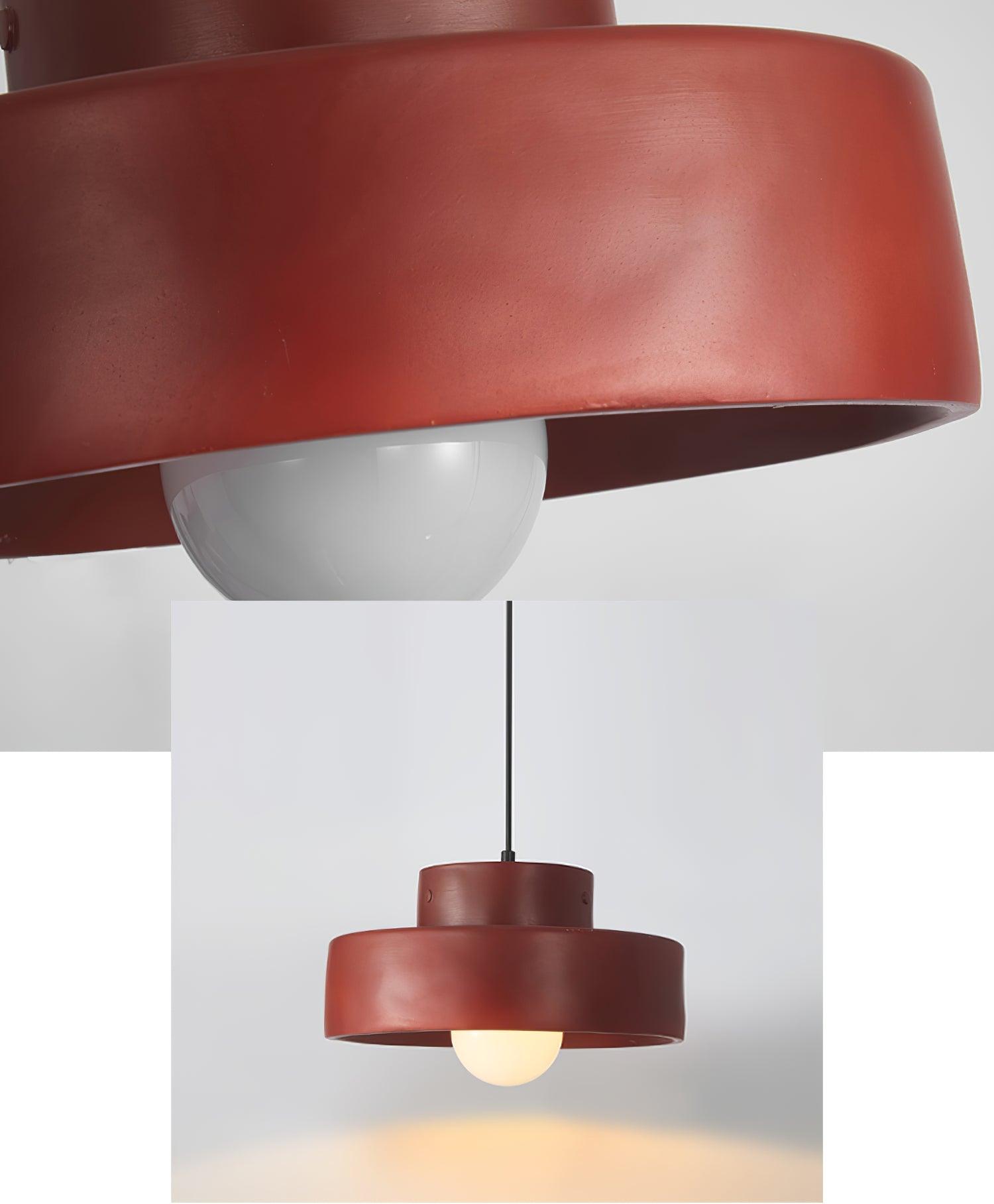 Bray Modern Geometric Resin Pendant Light Minimalist Ceiling Hanging Lamp for Interior Spaces