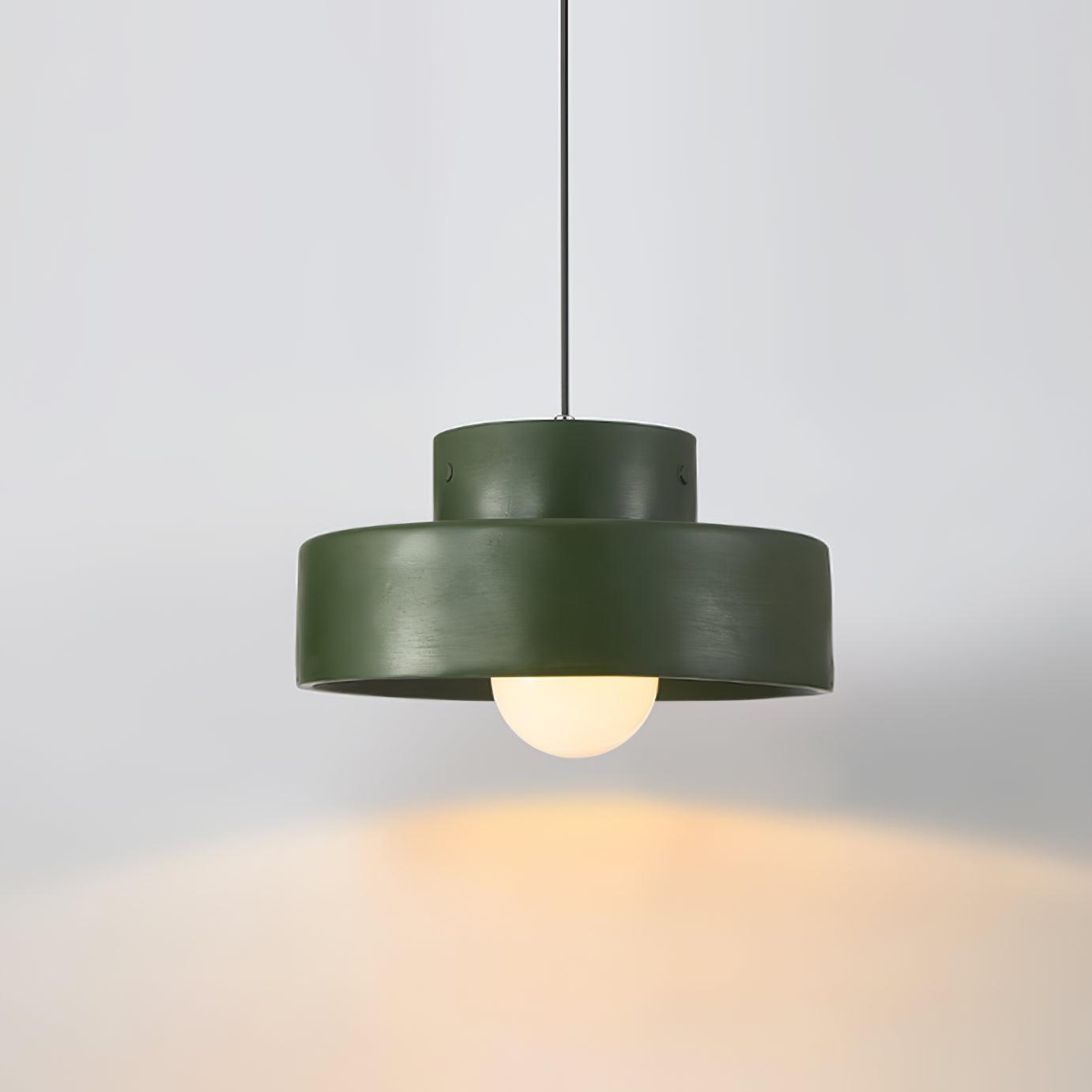 Bray Modern Geometric Resin Pendant Light Minimalist Ceiling Hanging Lamp for Interior Spaces