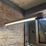 Brown Glass LED Linear Pendant Light Vintage Luggage Style Luxury Hanging Lamp