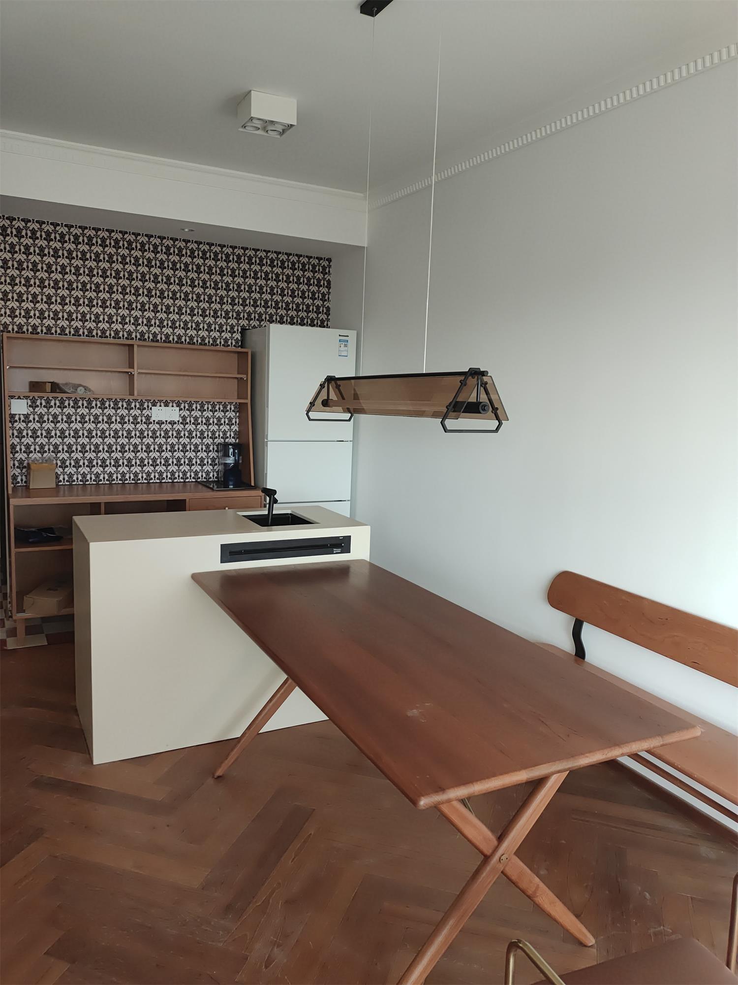 Brown Glass LED Linear Pendant Light Vintage Luggage Style Luxury Hanging Lamp