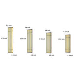 Brown Industrial Waterproof LED Outdoor Wall Lamp with Vertical Stripe Grid and Stainless Steel Frame