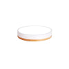 Ultra Thin Round LED Flush Mount Ceiling Light with Bamboo Style Finish for Kids Bedroom Playroom