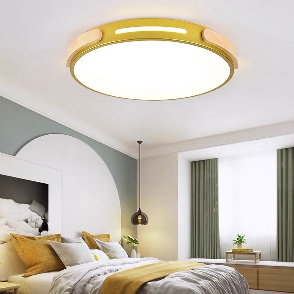 Modern Minimalist Round LED Flush Mount Ceiling Light for Living Room and Bedroom