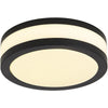 Geometric Round LED Flush Mount Ceiling Light Fixture with Three Color Temperatures