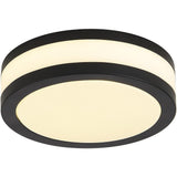 Geometric Round LED Flush Mount Ceiling Light Fixture with Three Color Temperatures