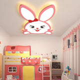 Creative Bunny Shape LED Flush Mount Ceiling Light for Nursery and Kids Bedroom