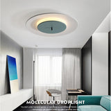 Modern Geometric Double Circle LED Flush Mount Ceiling Light for Bedroom and Hallway