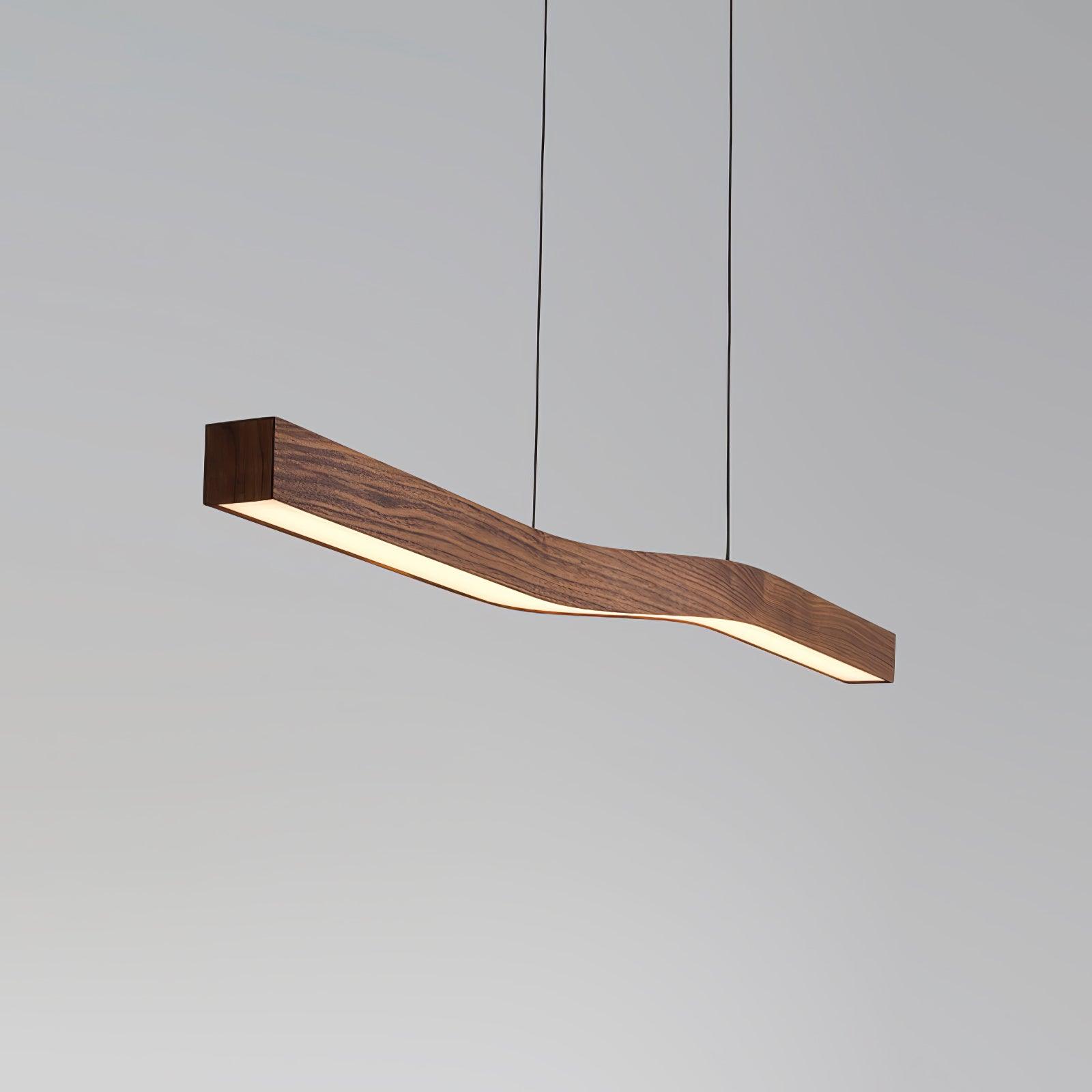 Camur Linear Ceiling Pendant Light Modern Minimalist LED Hanging Lamp for Office and Dining