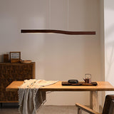 Camur Linear Ceiling Pendant Light Modern Minimalist LED Hanging Lamp for Office and Dining