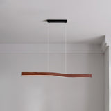 Camur Linear Ceiling Pendant Light Modern Minimalist LED Hanging Lamp for Office and Dining