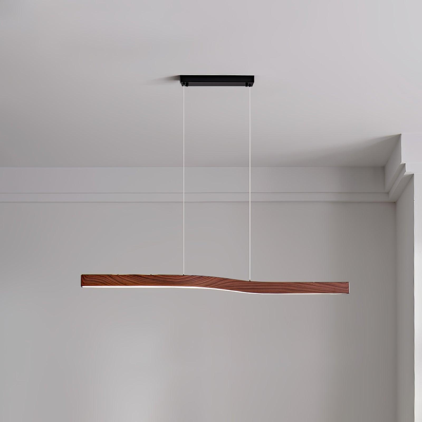 Camur Linear Ceiling Pendant Light Modern Minimalist LED Hanging Lamp for Office and Dining