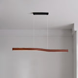 Camur Linear Ceiling Pendant Light Modern Minimalist LED Hanging Lamp for Office and Dining