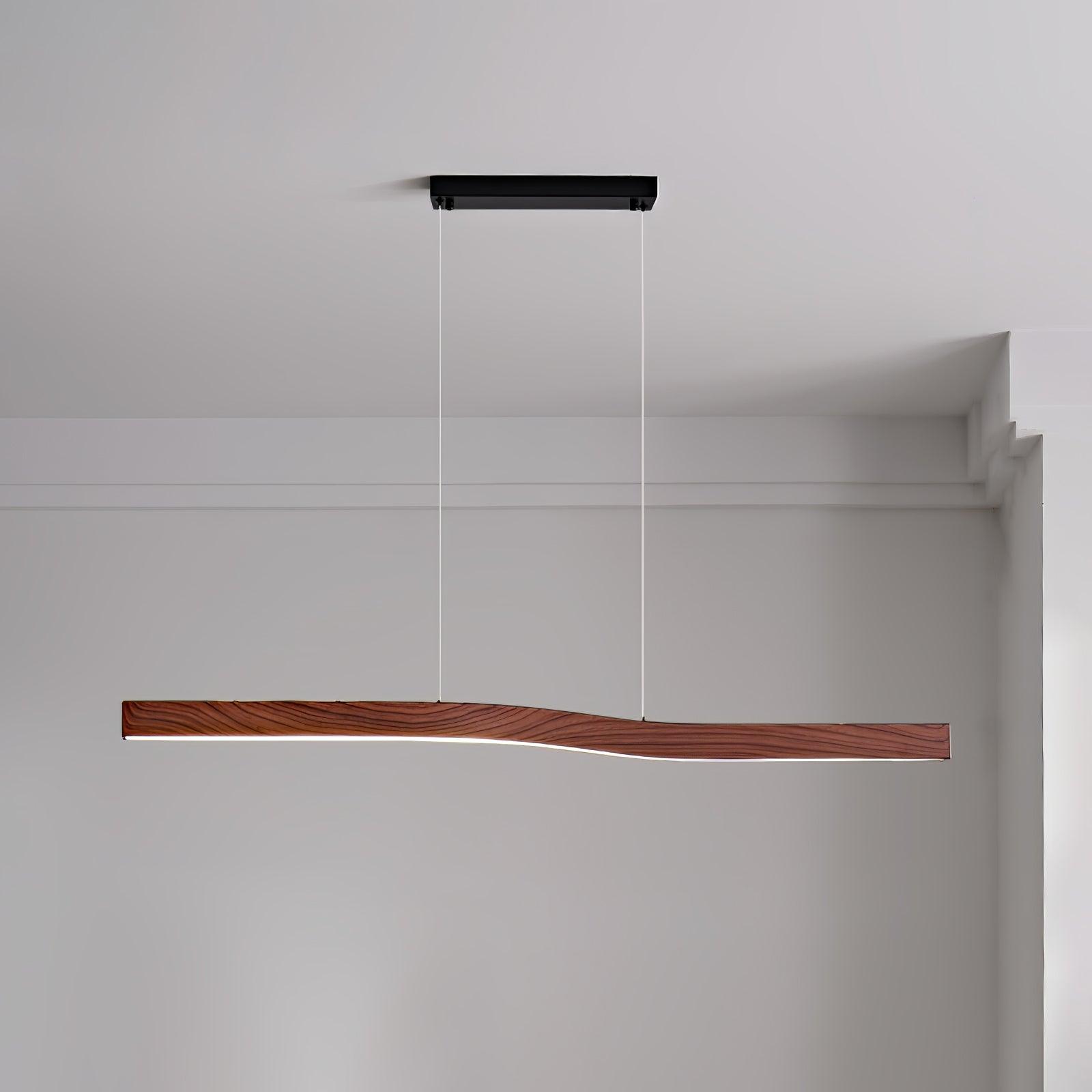 Camur Linear Ceiling Pendant Light Modern Minimalist LED Hanging Lamp for Office and Dining