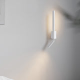 Canut Modern LED Wall Sconce with Adjustable Reading Arm and Indirect Ambient Light