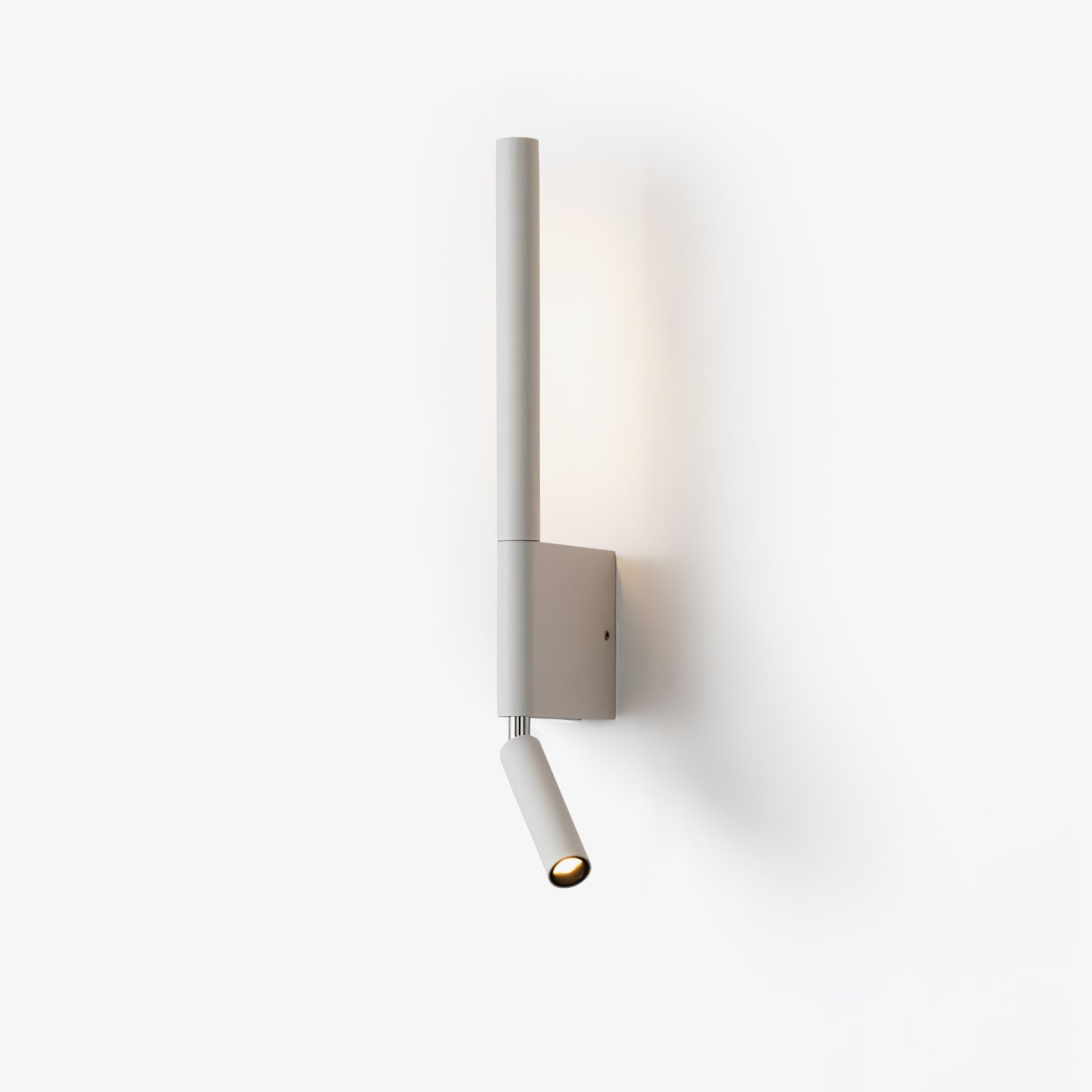 Canut Modern LED Wall Sconce with Adjustable Reading Arm and Indirect Ambient Light