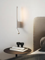 Canut Modern LED Wall Sconce with Adjustable Reading Arm and Indirect Ambient Light