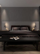 Canut Modern LED Wall Sconce with Adjustable Reading Arm and Indirect Ambient Light