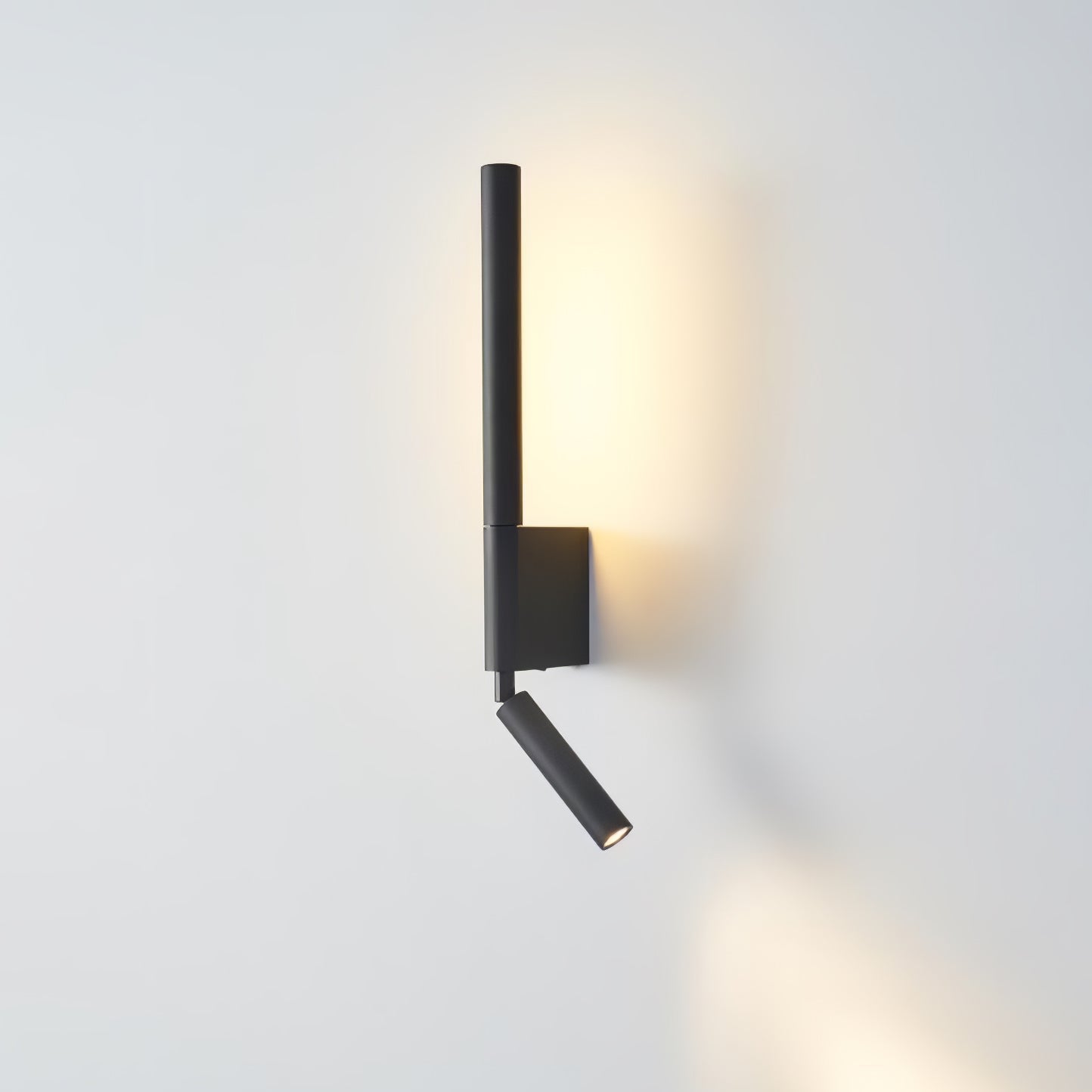 Canut Modern LED Wall Sconce with Adjustable Reading Arm and Indirect Ambient Light