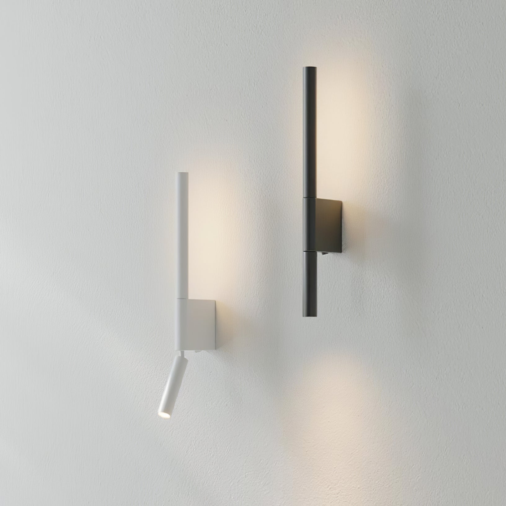 Canut Modern LED Wall Sconce with Adjustable Reading Arm and Indirect Ambient Light