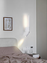 Canut Modern LED Wall Sconce with Adjustable Reading Arm and Indirect Ambient Light