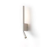 Canut Modern LED Wall Sconce with Adjustable Reading Arm and Indirect Ambient Light