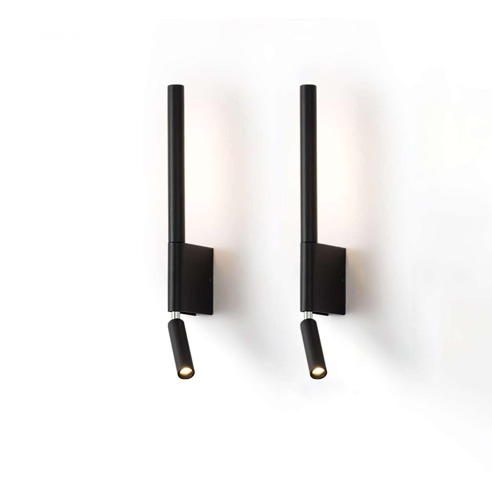 Canut Modern LED Wall Sconce with Adjustable Reading Arm and Indirect Ambient Light