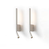 Canut Modern LED Wall Sconce with Adjustable Reading Arm and Indirect Ambient Light