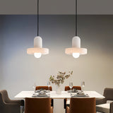 Carrara Alabaster Stone Pendant Lamp Modern White Marble Finish Indoor Hanging Light