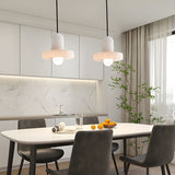 Carrara Alabaster Stone Pendant Lamp Modern White Marble Finish Indoor Hanging Light