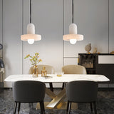 Carrara Alabaster Stone Pendant Lamp Modern White Marble Finish Indoor Hanging Light